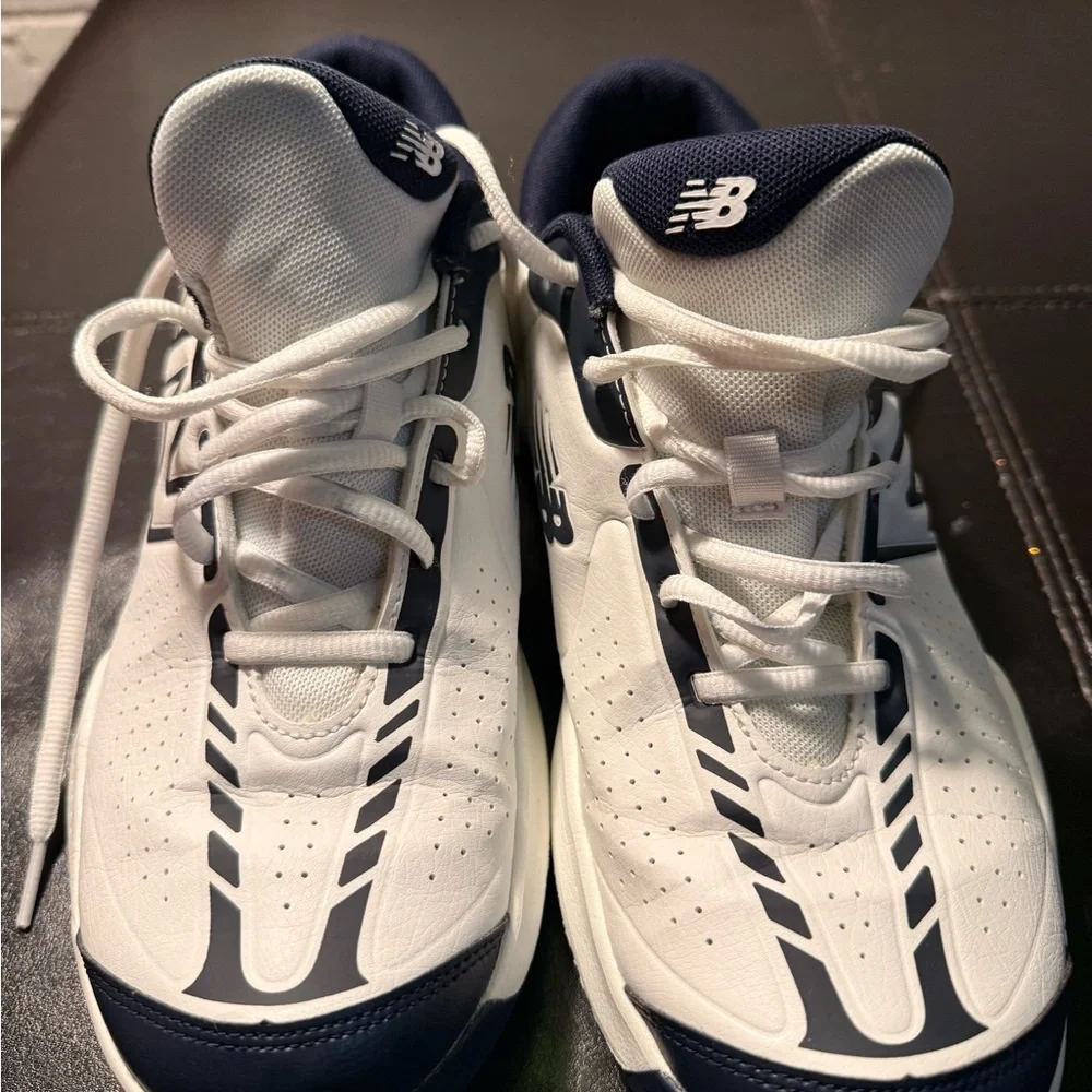 (Clearance) New Balance Men's 10.5 D 696v5 Hard Court Tennis Shoes in White/Navy - Picture 6 of 6